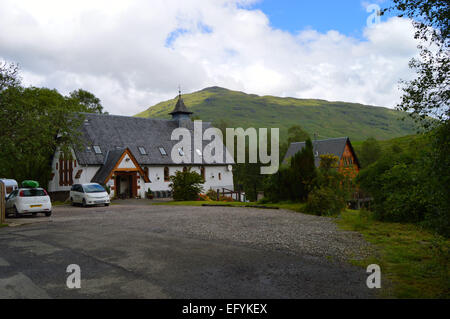 Bunkhouse Inversnaid, Loch lomond, Scozia. Un convertito cappella, ora un bunkhouse per escursionisti sulla West Highland Way. Foto Stock