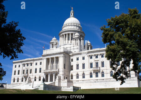 La Rhode Island State House è il Campidoglio degli Stati Uniti stato di Rhode Island e si trova nella città di Providence mostrato wit Foto Stock