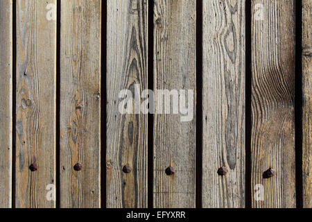 La texture del legno vecchio plance close-up Foto Stock
