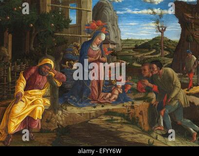 Andrea Mantegna Adorazione dei pastori Foto Stock