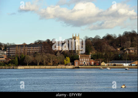 Vista sul fiume medway kent Foto Stock