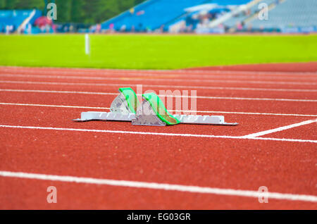 Stadium prima della concorrenza, sfondo sport Foto Stock