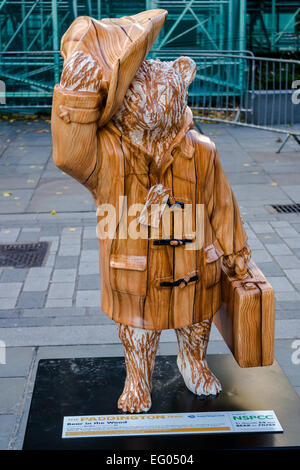 Paddington Bear statua Foto Stock