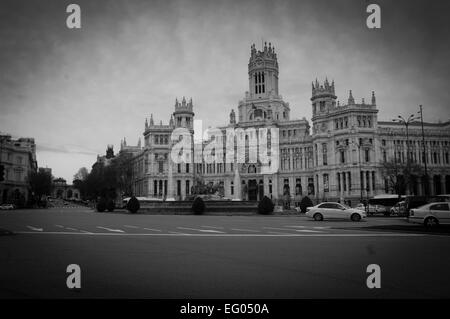 Ufficio postale, Madrid, Centro centro Plaza Cibeles Foto Stock