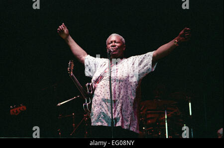 BB King gioca Alicante Bull Ring 29 luglio 98 Foto Stock