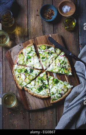 Bruxelles germogliare la pizza. Foto Stock