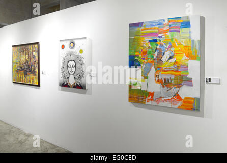 BANGKOK - 16 gennaio: Mostra di arte contemporanea da Kamol Tassananchalee & Amici 71 anni di anniversario su gennaio 16, 2015 a Foto Stock