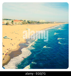 Santa Monica Beach, California, Stati Uniti Foto Stock