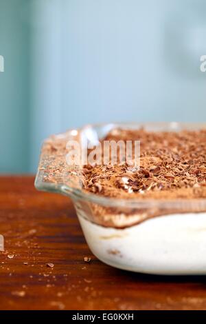 Close up di dessert Tiramisu Foto Stock