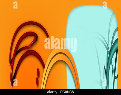 Colorato sfondo astrazione fatta in 2D software Foto Stock