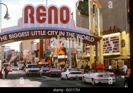 Reno, "la più grande piccola città del mondo' di Reno in Nevada Foto Stock