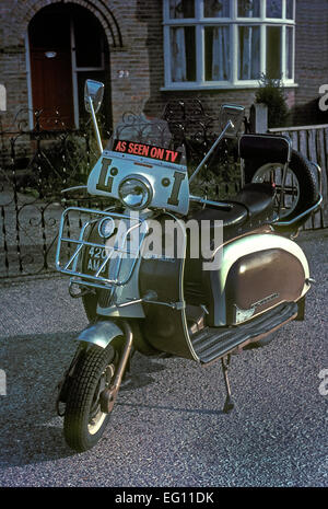 Il mio 1962 Lambretta LI 150 Mod scooter con stile Foto Stock