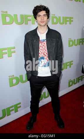 Carter Jenkins Il Duff Screening ventola 12/02/2015 a Hollywood/picture alliance Foto Stock