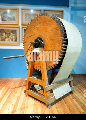 Macchina di Vento un vecchio del XIX secolo gli effetti sonori in macchina il Museo del Teatro Manoel - Valletta, Malta Foto Stock