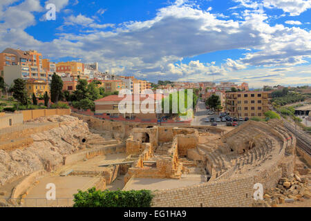 Anfiteatro romano, Tarragona Catalogna Foto Stock