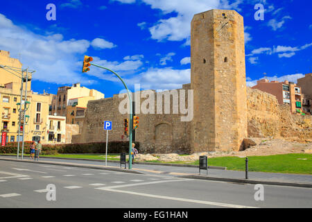 Torre Pretorian, Circo Romano e Pretorium, Tarragona Catalogna Foto Stock