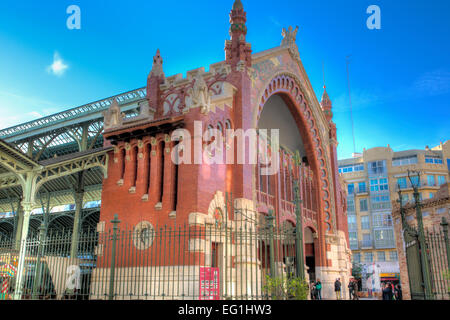 Columbus Mercato (Mercat de Colom), Valencia, Comunità Valenciana, Spagna Foto Stock