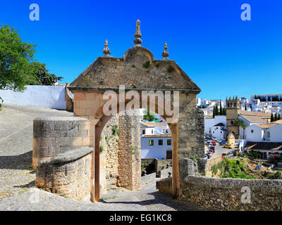 Street nella città vecchia, Ronda, Andalusia, Spagna Foto Stock