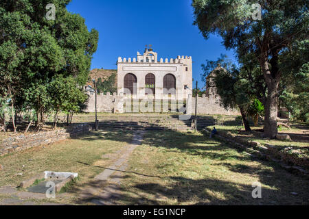 Nuova chiesa di Santa Maria di Sion nella città di Axum Foto Stock