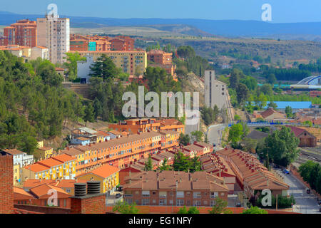 Cityscape, Teruel Aragona, Spagna Foto Stock