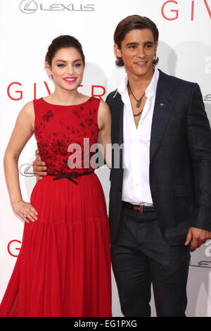 Il datore Premiere con: Brenton Thwaites e Odeya Rush dove: New York New York, Stati Uniti quando: 12 Ago 2014 Foto Stock