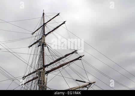 Nave a vela il montante Foto Stock