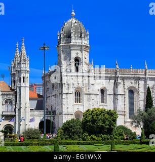 Il monastero di Jeronimos (Hieronymites monastero), Chiesa di Santa Maria, Lisbona, Portogallo Foto Stock