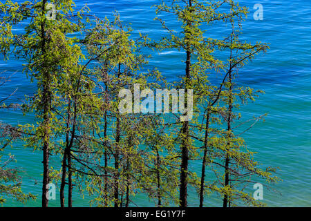 Olkhon island, paesaggio vicino Kharantsy, Lago Baikal, Russia Foto Stock