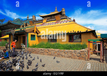 Monastero Gandan, Ulan Bator, Mongolia Foto Stock