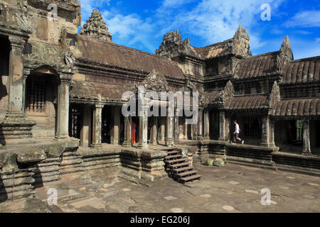 Angkor Wat (1150), Angkor, Cambogia Foto Stock