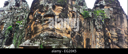 Cancello Sud (XII secolo), Angkor Thom, Cambogia Foto Stock