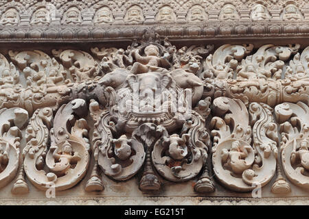 East Mebon tempio (952), Angkor, Cambogia Foto Stock