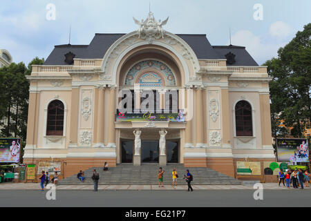 Opera house (1900), la città di Ho Chi Minh (Saigon), Vietnam Foto Stock