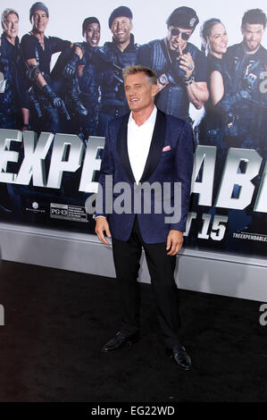 Premiere di Lionsgate Films" "Le parti soggette a usura 3' dotate di: Dolph Lundgren dove: Hollywood, California, Stati Uniti quando: 12 Ago 2014 Foto Stock