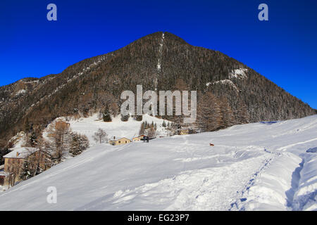 Col de la Forclaz pass, Canton Vallese, Svizzera Foto Stock