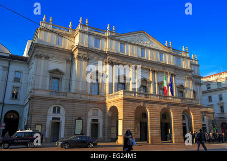 Il Teatro alla Scala (1778), Milano, Lombardia, Italia Foto Stock