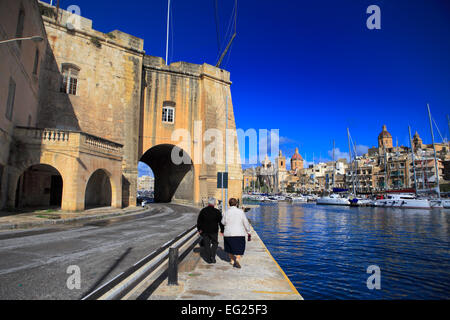 Argine, Isla (Senglea), Malta Foto Stock