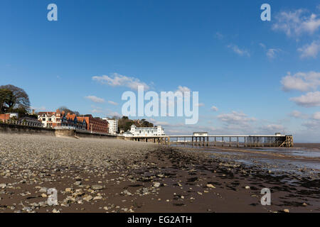 Il molo vittoriano a Penarth, Wales, Regno Unito Foto Stock