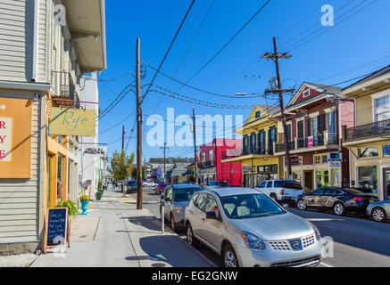 Magazine Street in Touro vicinato di Central City, New Orleans, Lousiana, STATI UNITI D'AMERICA Foto Stock