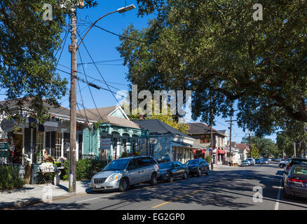 Magazine Street in Touro vicinato di Central City, New Orleans, Lousiana, STATI UNITI D'AMERICA Foto Stock