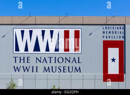 La Nazionale II Guerra Mondiale Museo sul Camp Street nel centro di New Orleans, Lousiana, STATI UNITI D'AMERICA Foto Stock