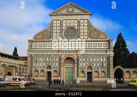 La chiesa di Santa Maria Novella, Firenze, Toscana, Italia Foto Stock