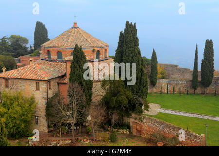 Sant'Angelo (San Michele Arcangelo), chiesa paleocristiana, Perugia, Umbria, Italia Foto Stock