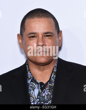 Hollywood, California, USA. Xiv Feb, 2015. Raymond Cruz arriva per gli artisti per la cosmesi & Hair Stylist Guild Awards 2015 presso il Teatro Paramount. Credito: Lisa O'Connor/ZUMA filo/Alamy Live News Foto Stock