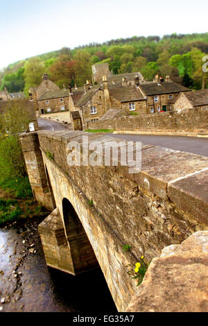 Il ponte sul fiume Derwent, Blanchland, Northumberland Foto Stock