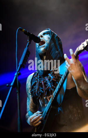 Behemoth performing live - Festival 2014 Vagos Open Air - Giorno 2 dotate di: Adam Darski dove: Vagos, Portogallo quando: 09 Ago 2014 Foto Stock