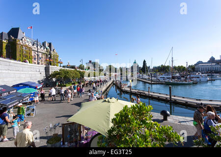 America del nord, Canada, British Columbia, l'isola di Vancouver, Victoria, Porto Interno, Fairmont Empress Hotel Foto Stock