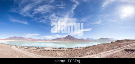 Laguna Blanca, Uyuni deserto, Altiplano, Bolivia, Sud America Foto Stock