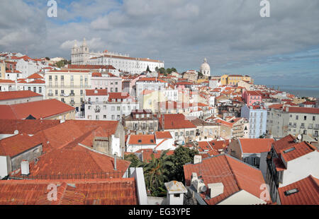 Monastero di São Vicente de Fora, (Paróquia de São Vicente de Fora) in Sao Vicente de Fora area di Lisbona, Portogallo. Foto Stock