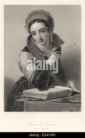 Giovanna di Navarra, regina del re Enrico IV d'Inghilterra. Foto Stock